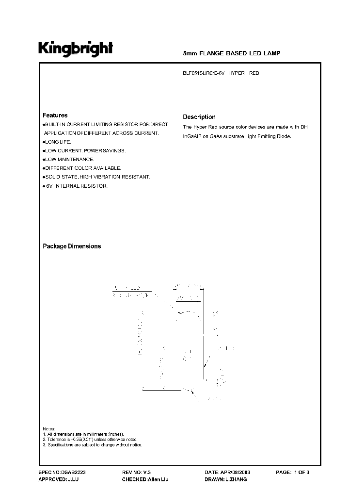 BLF051SURCE-6V_851368.PDF Datasheet