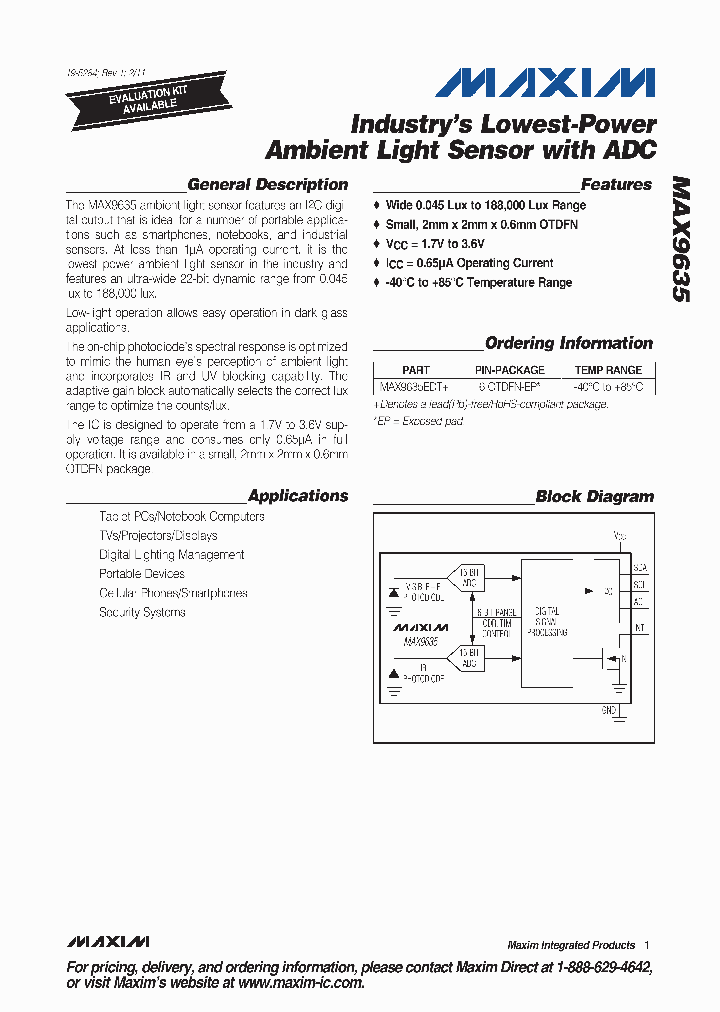 MAX963511_1516759.PDF Datasheet