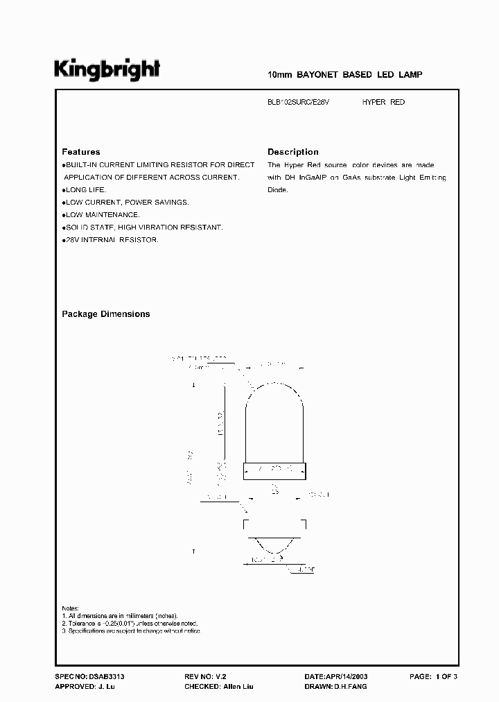 BLB102SURCE28V_856099.PDF Datasheet