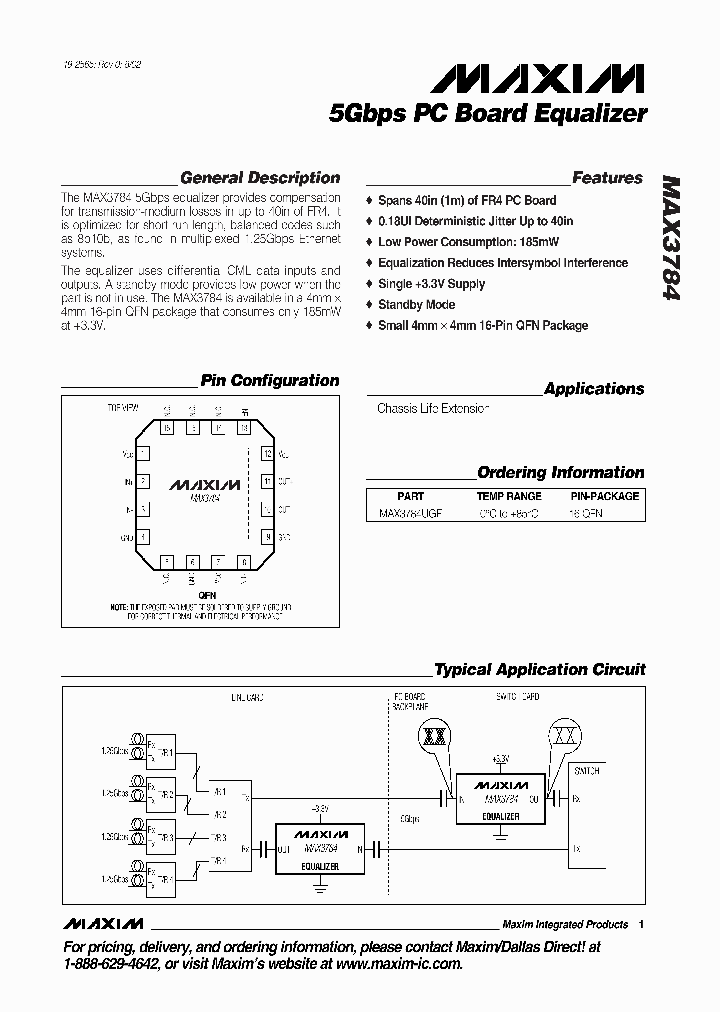 MAX3784_857113.PDF Datasheet