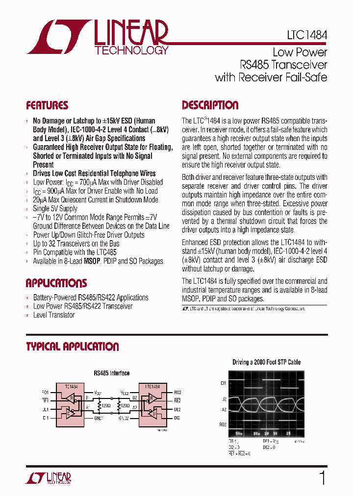 LTC1484C_1525761.PDF Datasheet