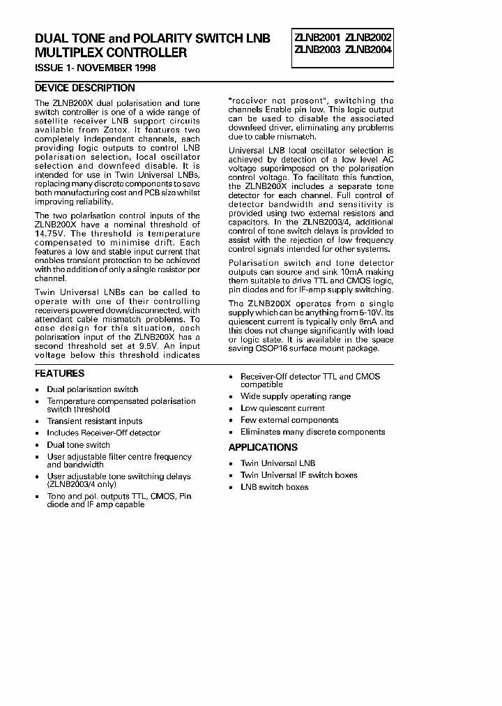 ZLNB2001_1526264.PDF Datasheet