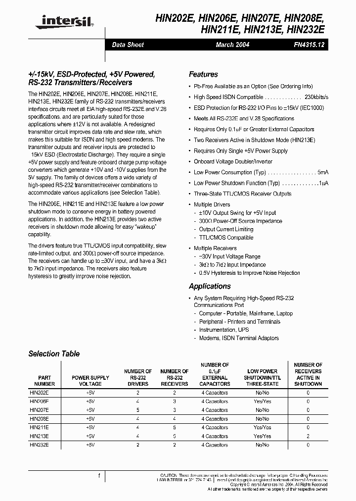 HIN202E_1526703.PDF Datasheet