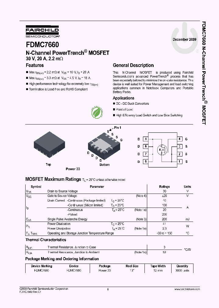 FDMC7660_1526886.PDF Datasheet