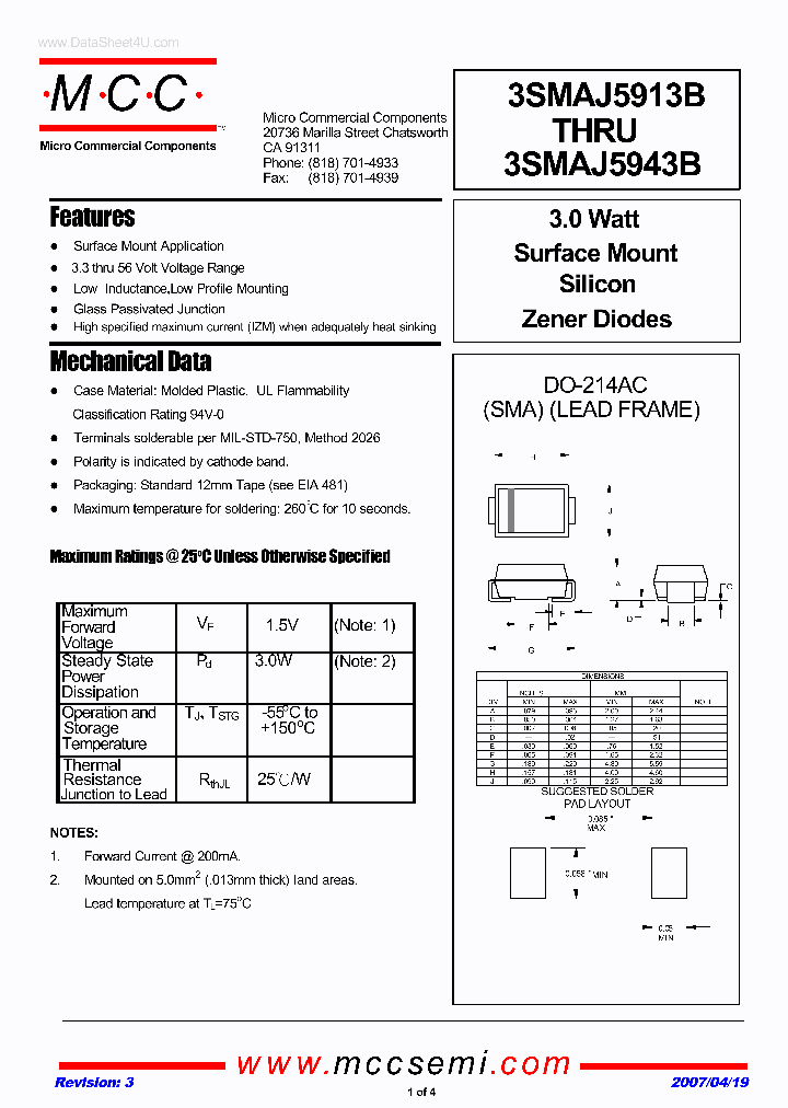 3SMAJ5913B_1530612.PDF Datasheet