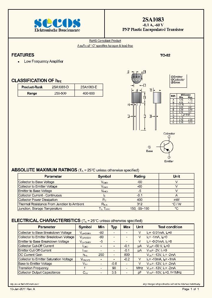2SA1083_1533291.PDF Datasheet