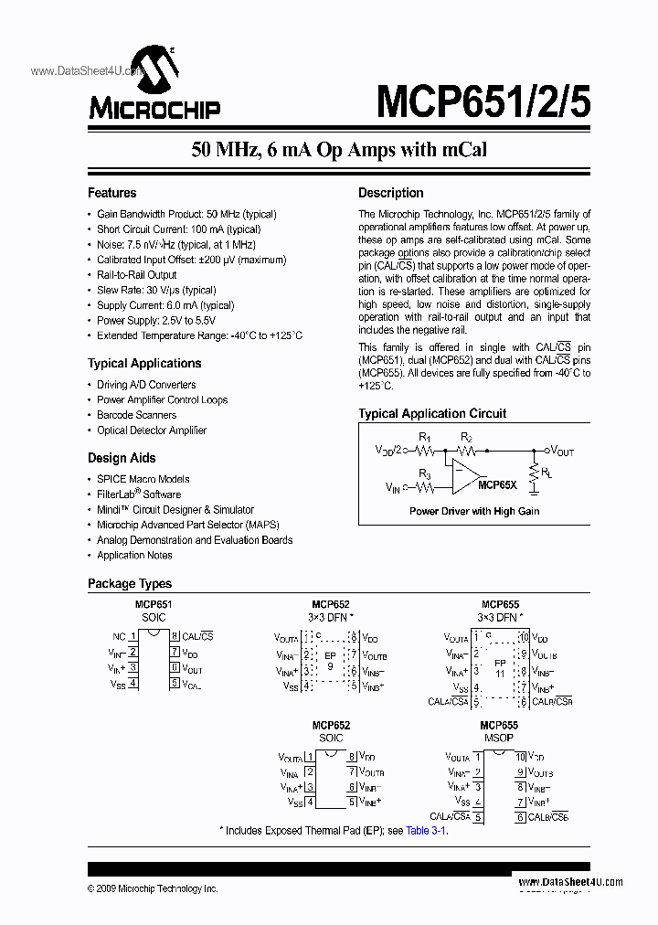 MCP652_1542293.PDF Datasheet