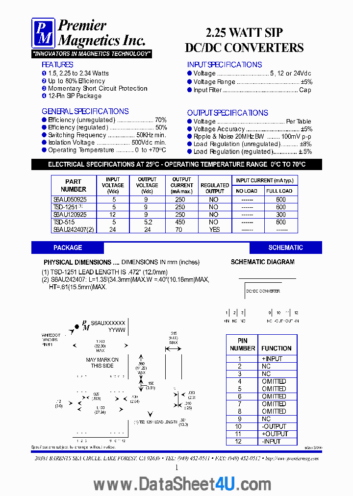 TSD515_1542207.PDF Datasheet