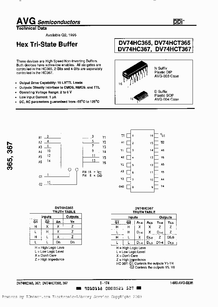 DV74HC367N_863219.PDF Datasheet