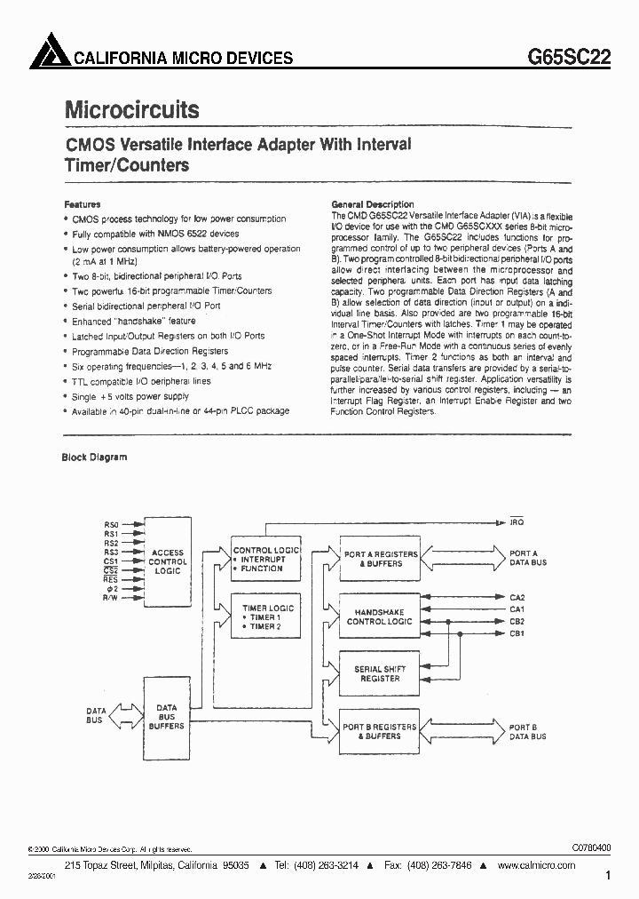 G65SC22PEI3_863411.PDF Datasheet