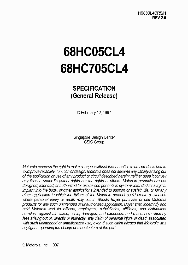 HC05CL4GRS_1552975.PDF Datasheet