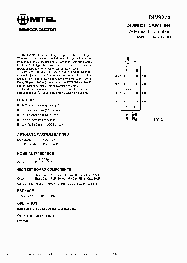DW9270_871849.PDF Datasheet