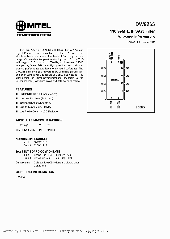 DW9265_871848.PDF Datasheet