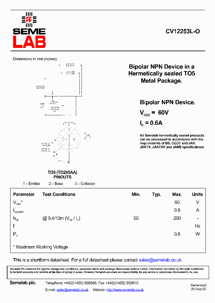 CV12253L-O_876268.PDF Datasheet