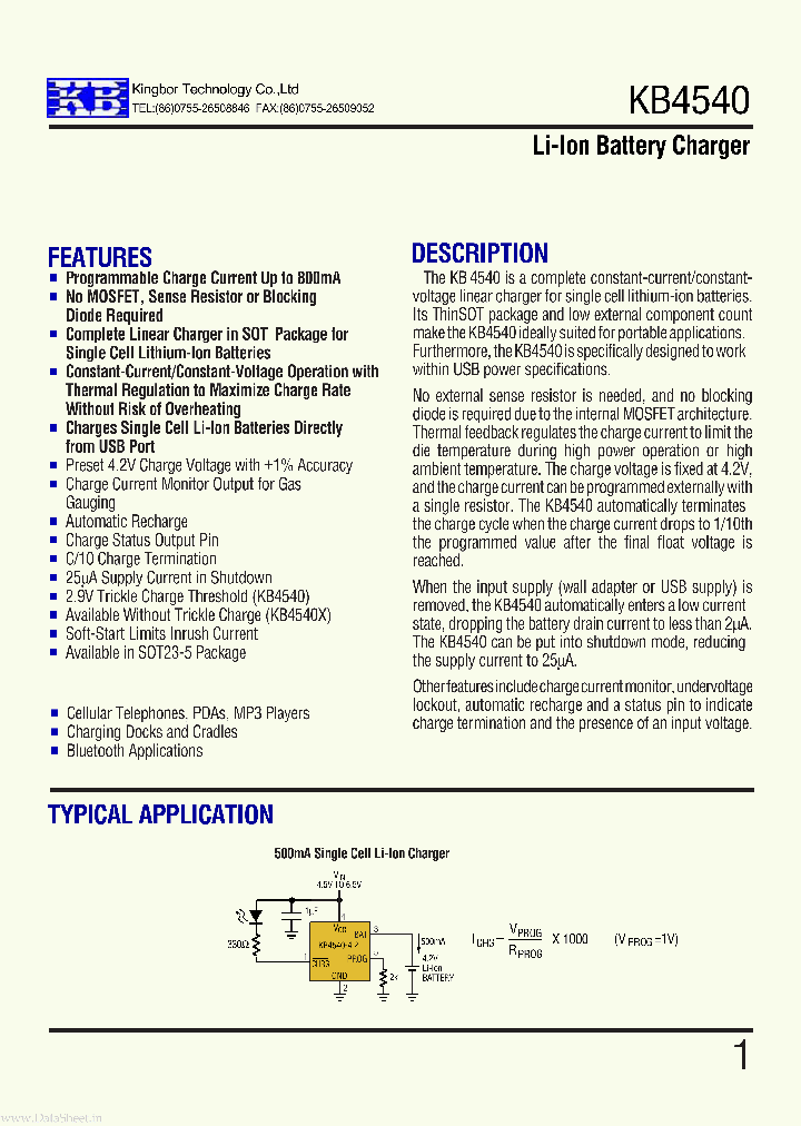 KB4540_1567892.PDF Datasheet