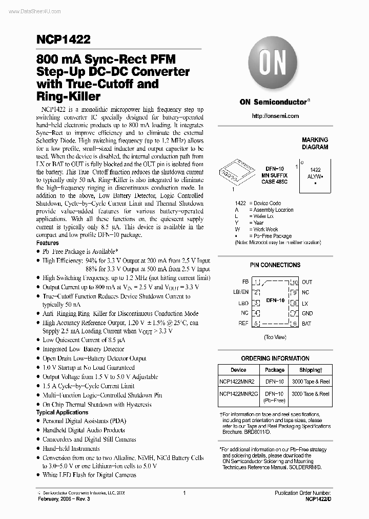 NCP1422_1568584.PDF Datasheet