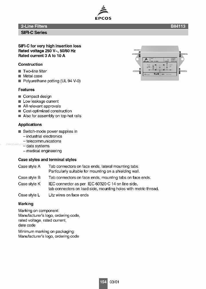 B84113_1567430.PDF Datasheet