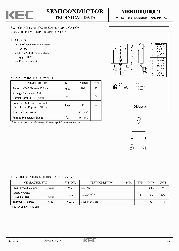 MBRD10U100CT_1576838.PDF Datasheet