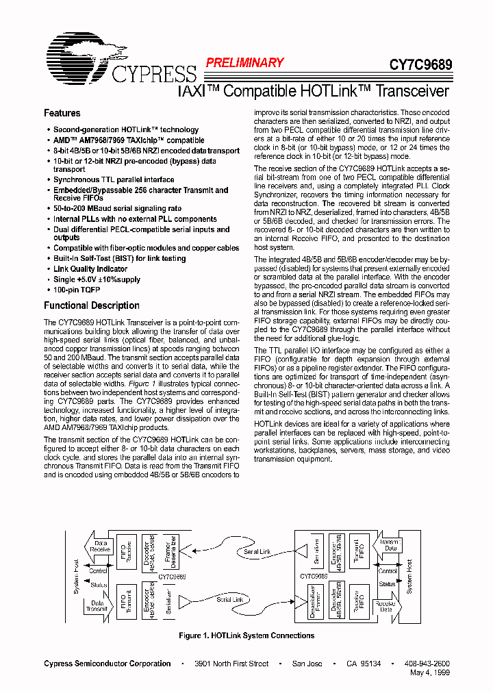 CY7C9689_880413.PDF Datasheet