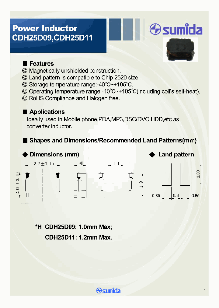 CDH25D09_1573499.PDF Datasheet