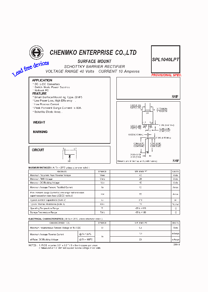 SPL1040LPT_1580311.PDF Datasheet