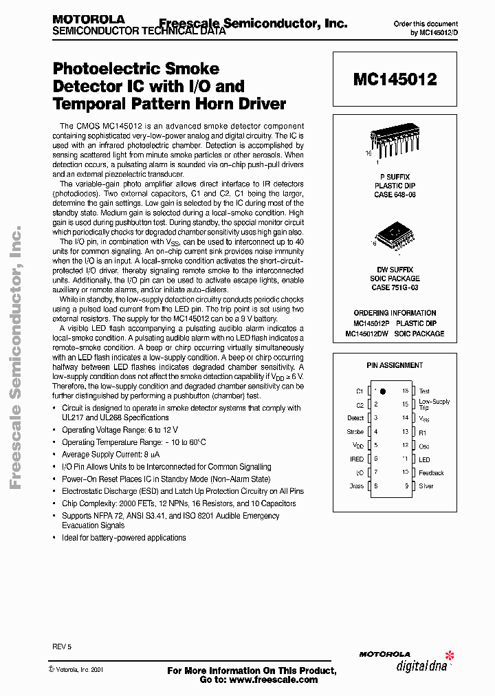 MC145012_1576793.PDF Datasheet