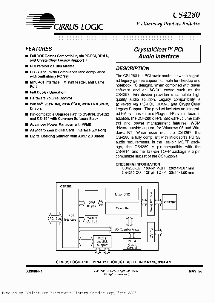 CS4280_880705.PDF Datasheet
