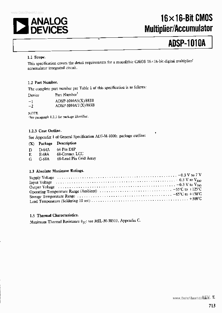 ADSP-1010A_1573889.PDF Datasheet