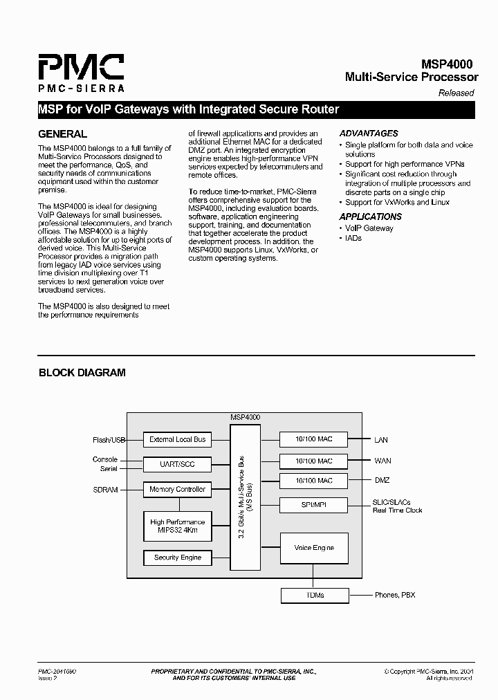 MSP4000_887265.PDF Datasheet