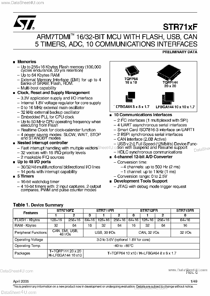STR710F_1562289.PDF Datasheet