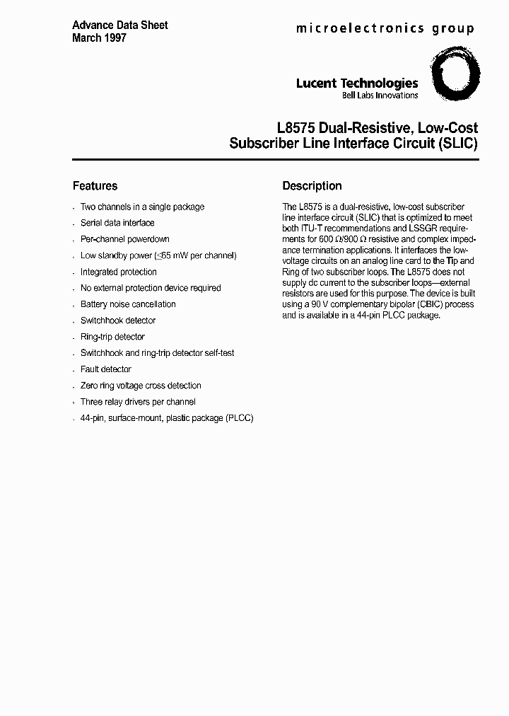 L8575_888685.PDF Datasheet
