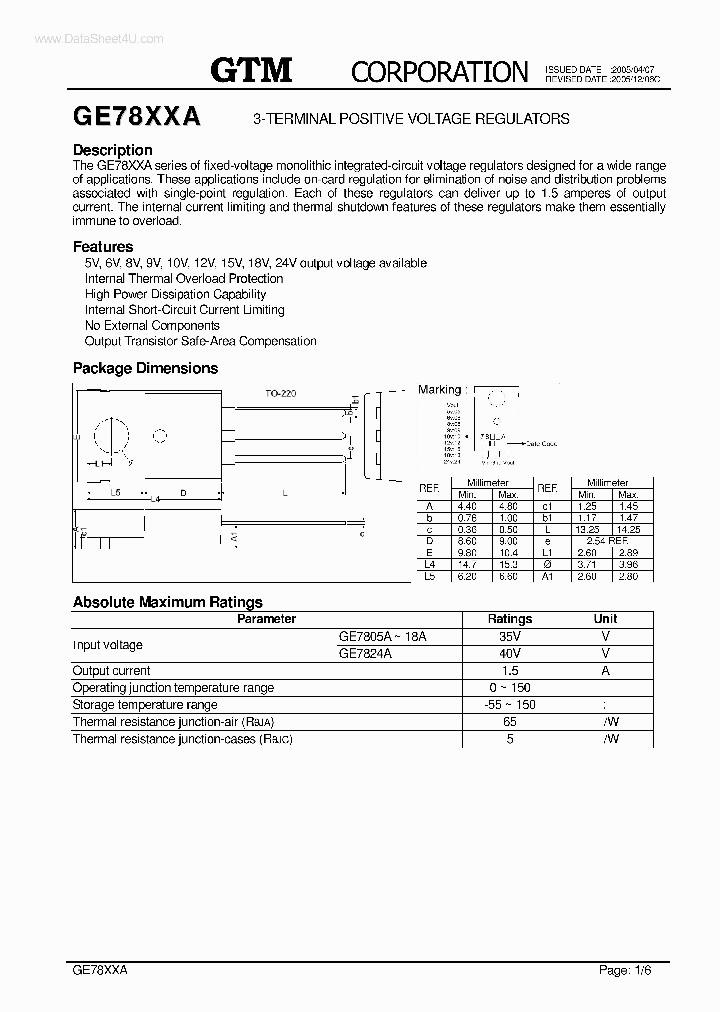 GE7805A_1577546.PDF Datasheet