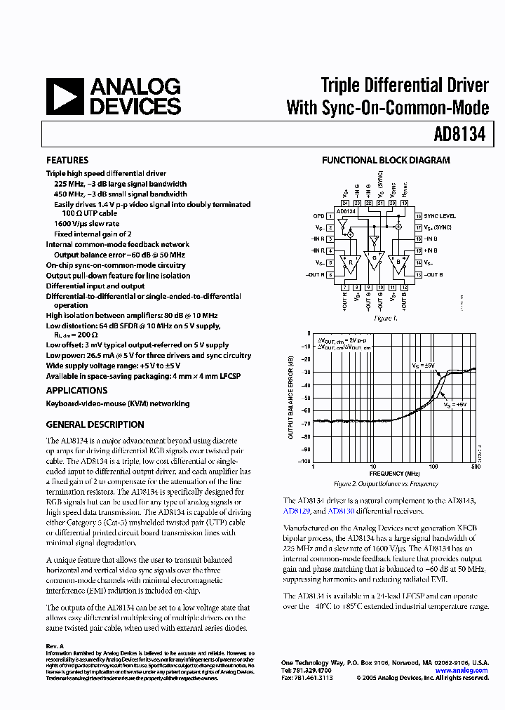 AD8134ACP-R2_913502.PDF Datasheet
