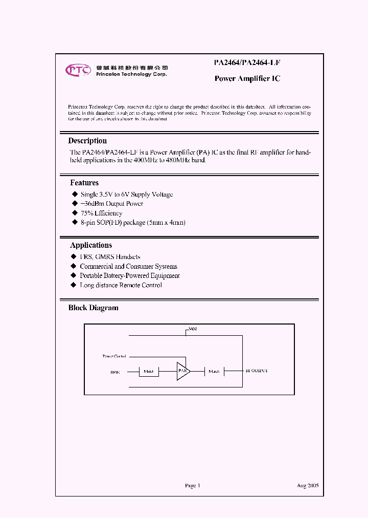 PA2464_887951.PDF Datasheet