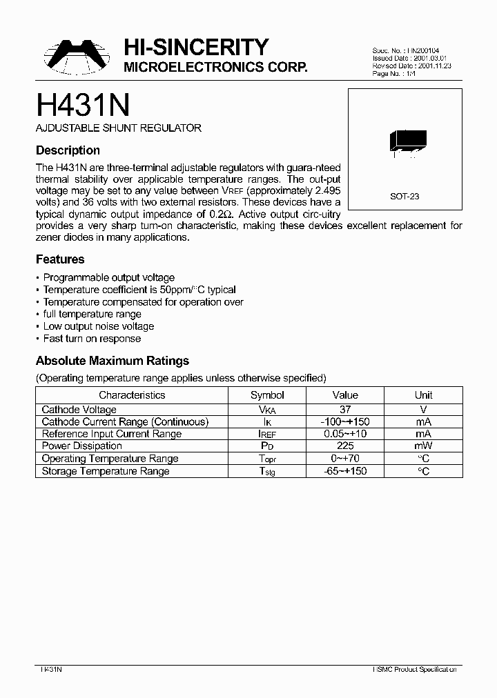 H431N_919011.PDF Datasheet