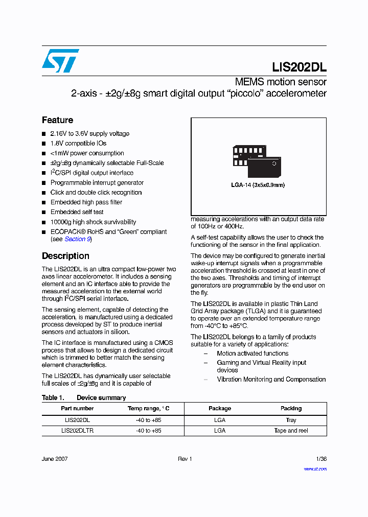 LIS202DL_927765.PDF Datasheet