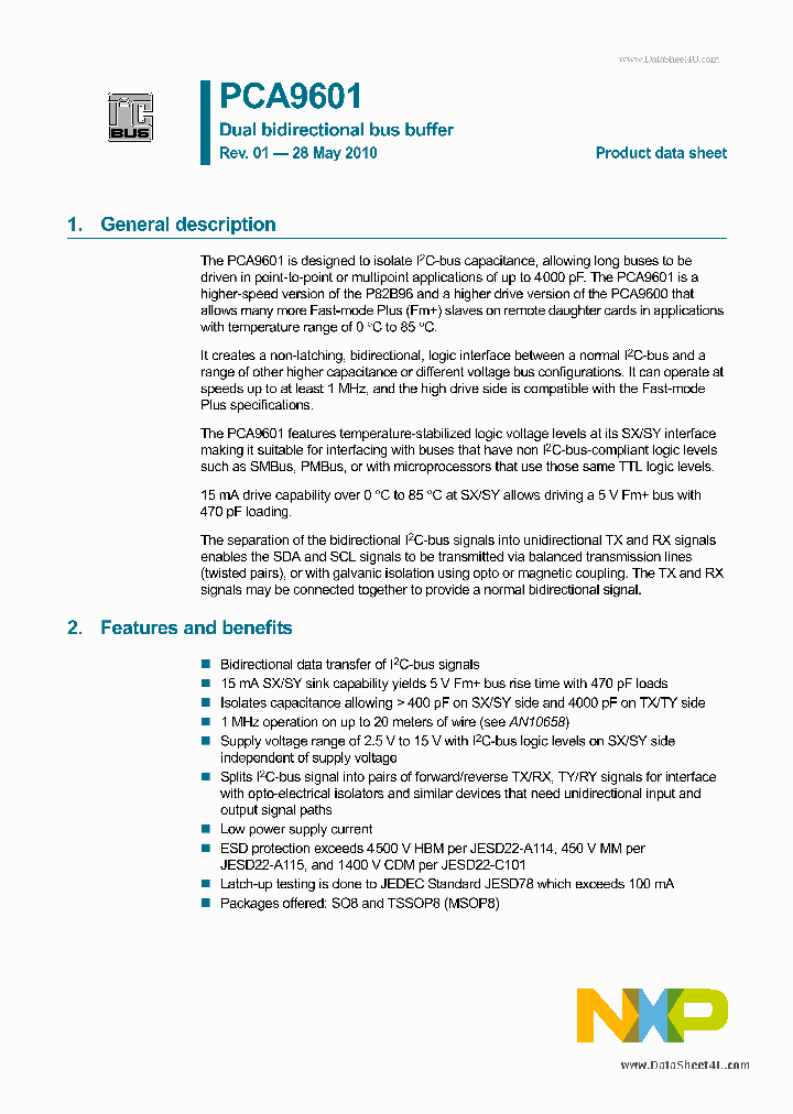 PCA9601_1599355.PDF Datasheet