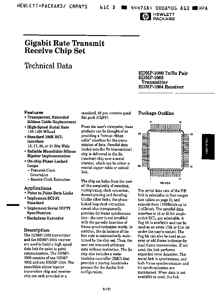 HDMP1000_932353.PDF Datasheet