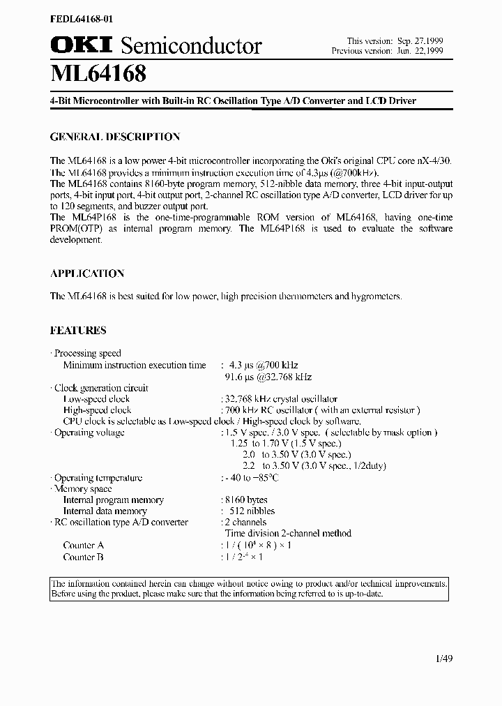 ML64168_933003.PDF Datasheet