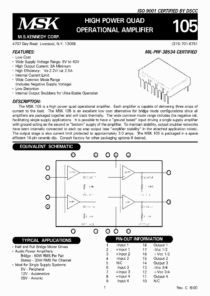 MSK105_934743.PDF Datasheet