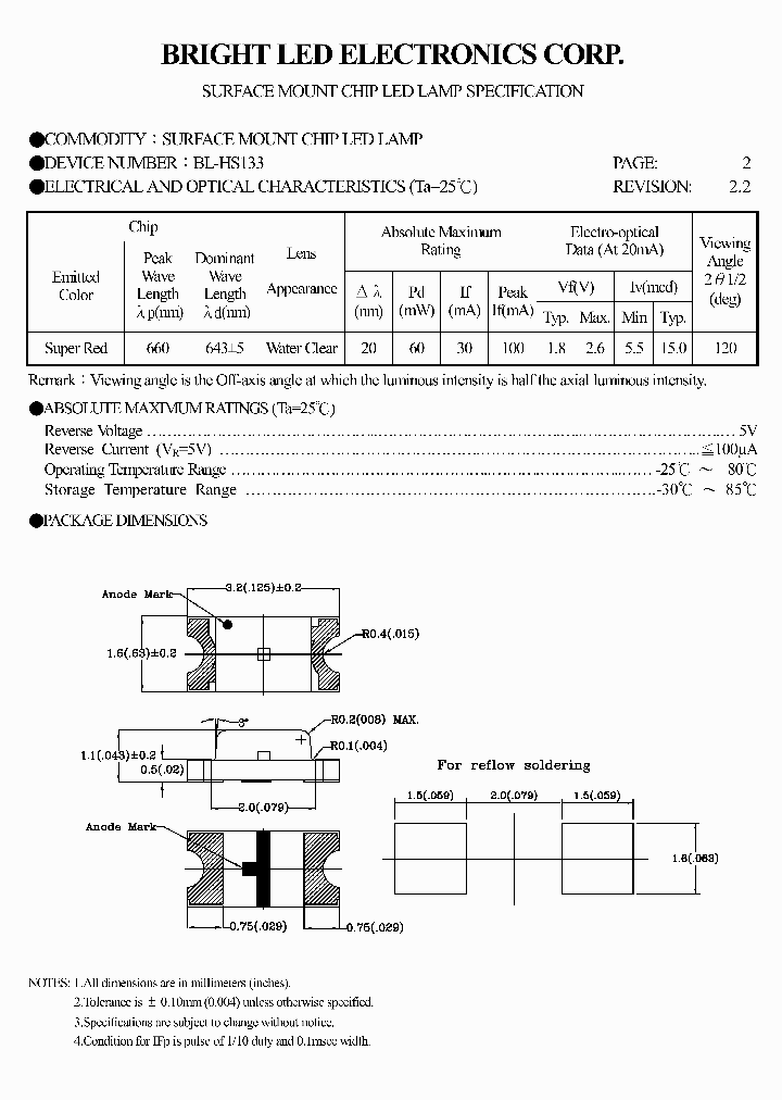 BL-HS133-TRB_934770.PDF Datasheet