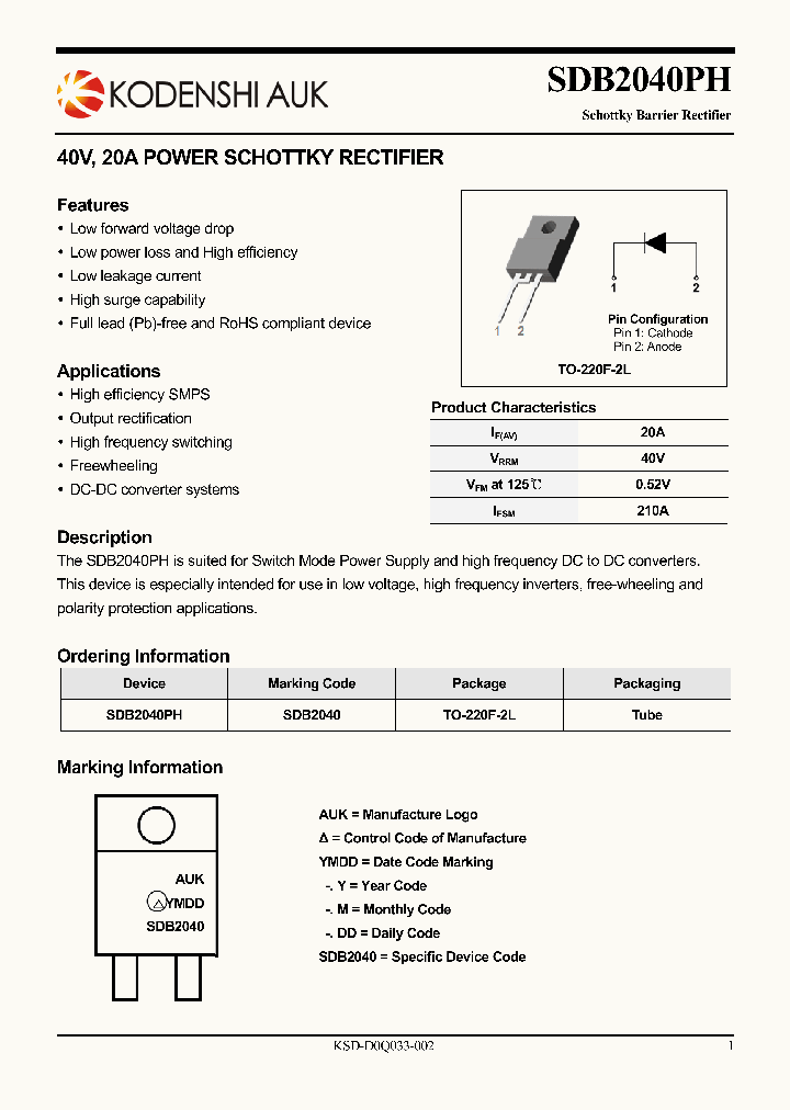 SDB2040PH_1603665.PDF Datasheet