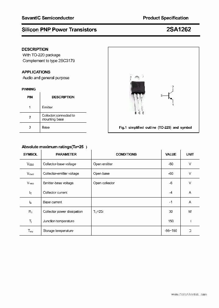 2SA1262_1600879.PDF Datasheet