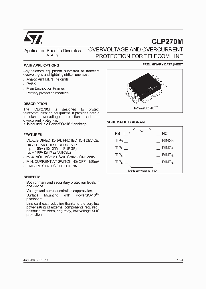 CLP270M-TR_993127.PDF Datasheet