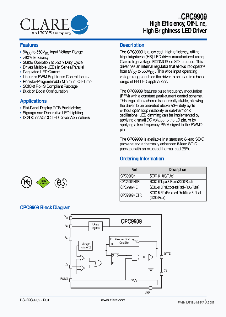 CPC9909_1606737.PDF Datasheet