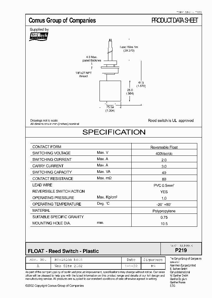 P219_995512.PDF Datasheet