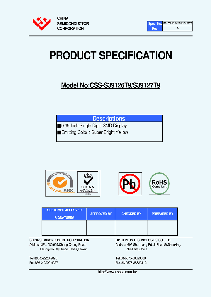 CSS-S39127T9_1613296.PDF Datasheet