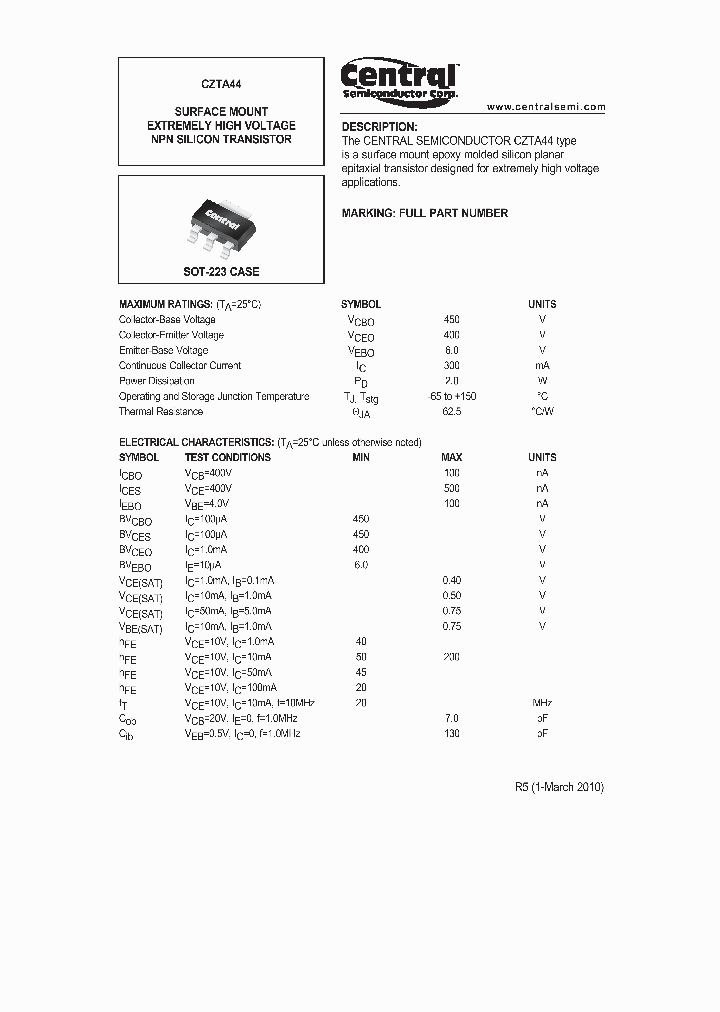 CZTA44-TR_997857.PDF Datasheet