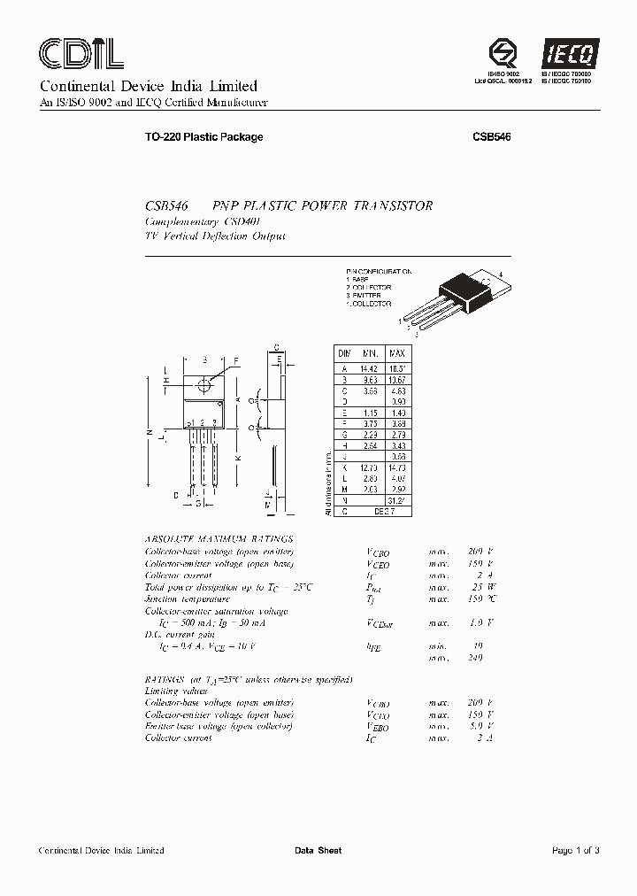 CSB546O_1002508.PDF Datasheet