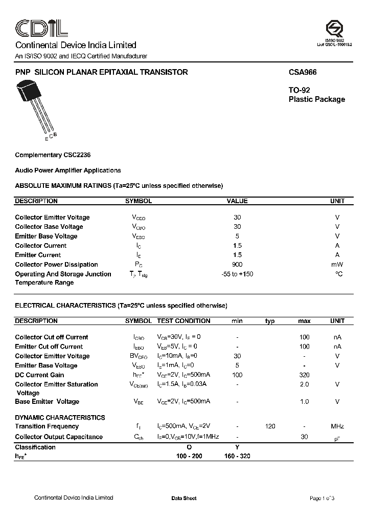 CSA966O_1002507.PDF Datasheet